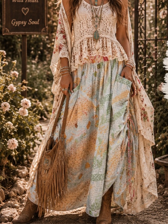Kantha Bae Dresses & Skirts - 🆕 KANTHA BAE BUTTERFLY CARGO SKIRT Curated Boho Lux- Statement Piece